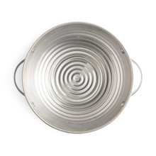 Nordic Ware aluminum sourdough bread pan with fitted lid, rectangular loaf shape, natural silver finish