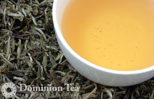 Himalayan White Tea Dry Leaf and Liquor