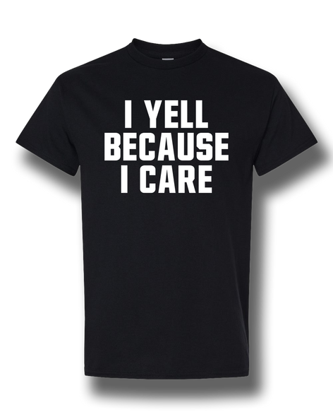 Black T-Shirt with White Lettering