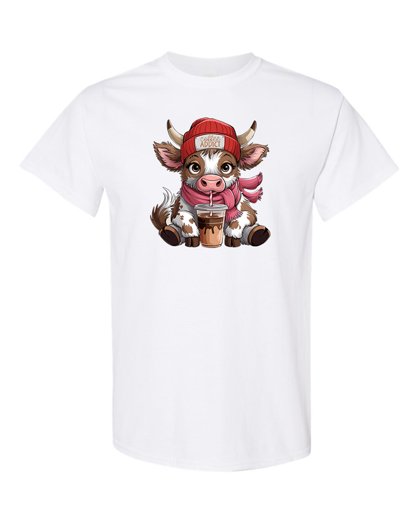 Highland Cow Coffee Addict