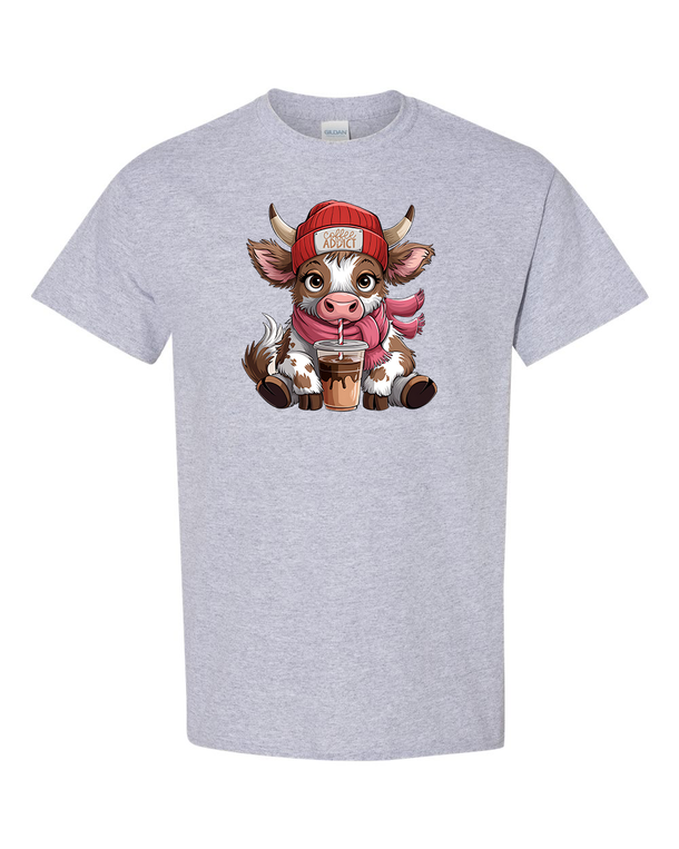 Highland Cow Coffee Addict