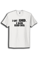 White T-Shirt with Black Lettering