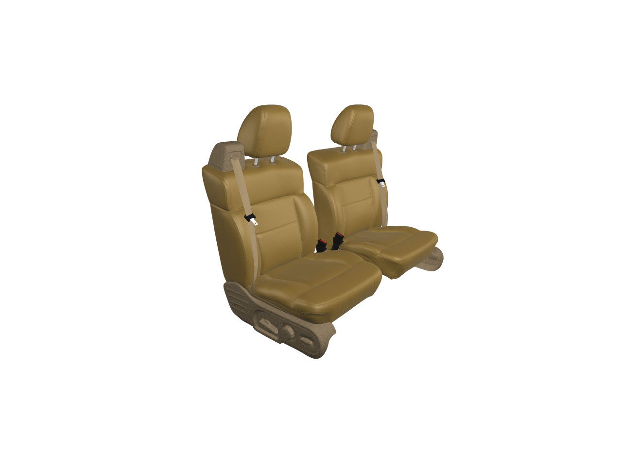 YS Hawaiian Hibiscus Print Car Seat Covers – Tan, Front Bucket Seats With Headrests (4-Piece Set)