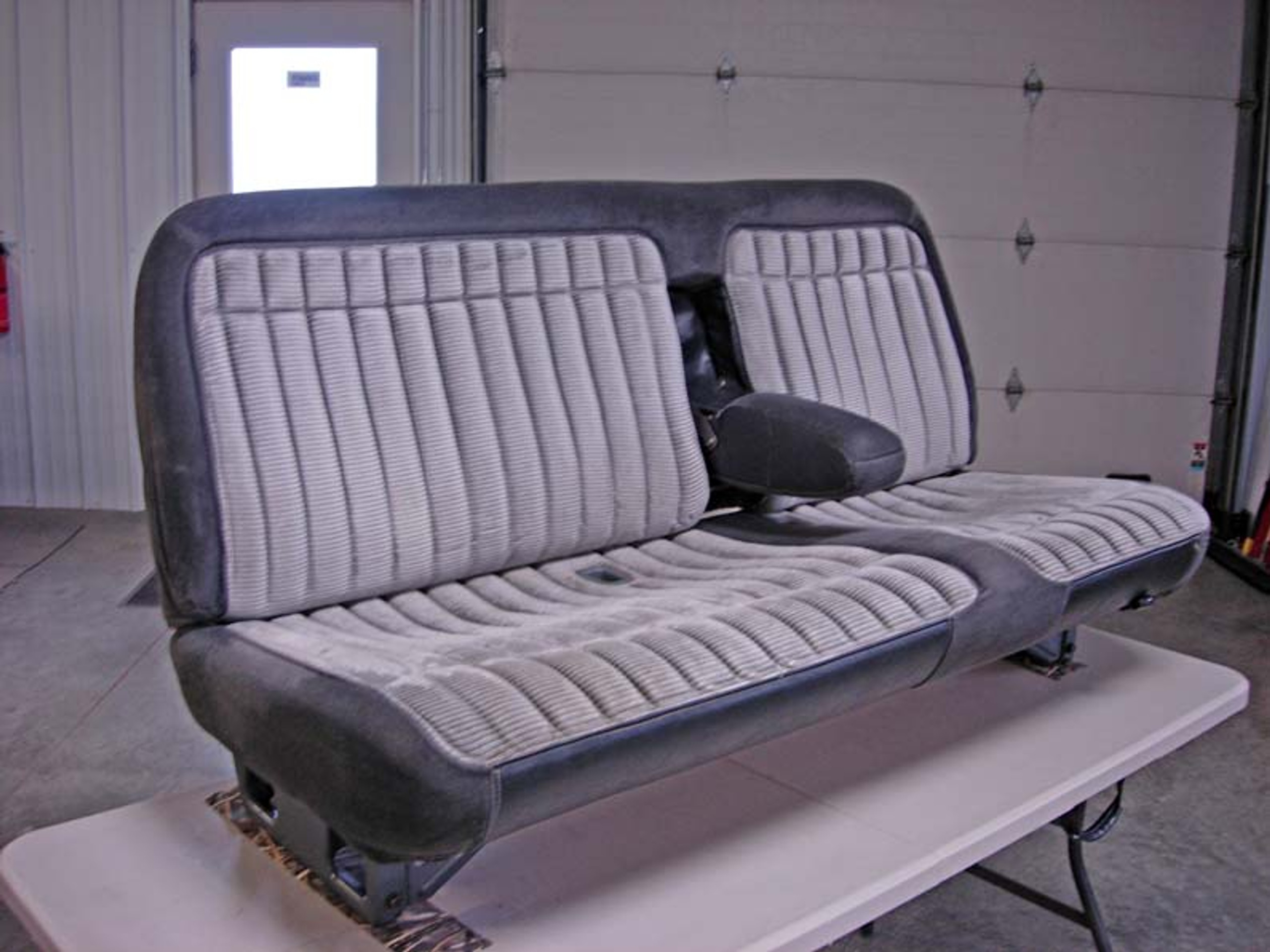 1988 1991 Chevy Silverado Front Solid Bench Seat With Integrated Armrest 1988-1991-chevy-silverado-front-solid-bench-seat-with-integrated-armrest