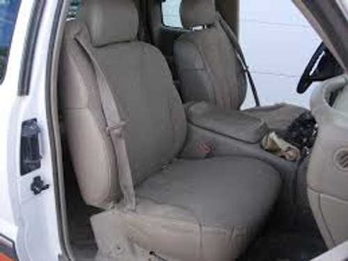 1999-2002 Chevy Truck Exact Seat Covers

Front Low Back Captain Charis With Adjustable Headrests, And One Armrest Per Seat.

Seat Belts Are Integrated. Seats Have Manual Controls.