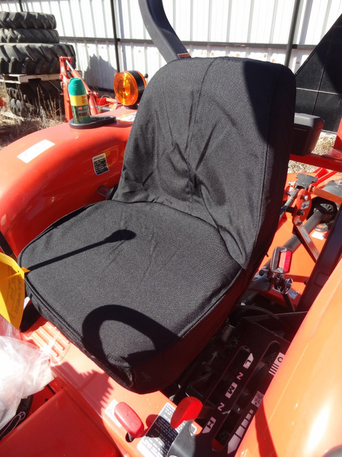 Kubota one piece seat without drain hole exact fit seat cover.