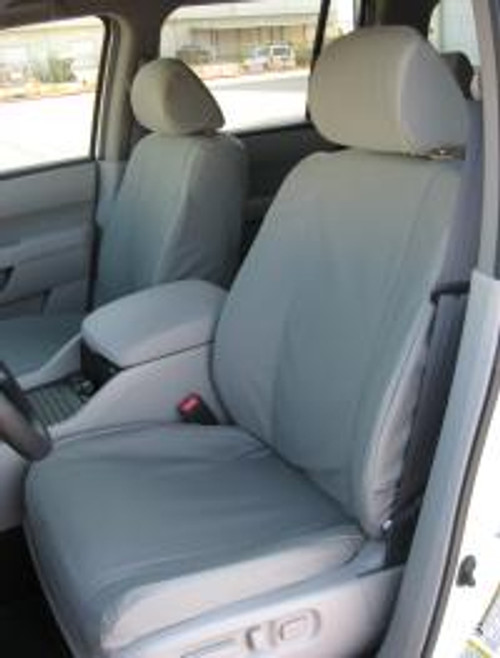 HD15 2009-2011 Honda Pilot EX, EX-L, LX and Touring 3 Row Set Exact Fit Seat Covers, Front Bucket Seats with Side Impact Airbags, Middle 60/40 with Integrated Armrest,  3rd Row 60/40 Split Seat