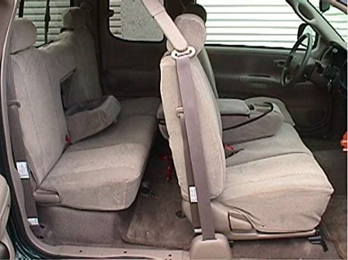 TD1 2000-2004 Toyota Tundra Access Cab Front and Back Set. Front 40/60 Split Seat and Rear Solid Back 40/60 Split Bottom Seat with Armrest