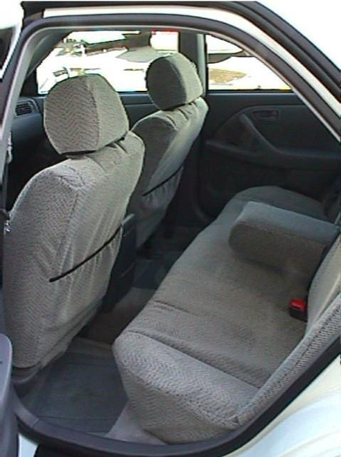 CM3 2002-2003 Toyota Camry Front and Back Seat Set. Front Buckets with Side Impact Airbags. Rear Solid Bottom 40/60 Split Back