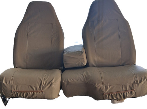F165  1991-1994 Ford Ranger and Explorer High Back 60/40 Split Seat with Molded Headrests and Solid Armrest