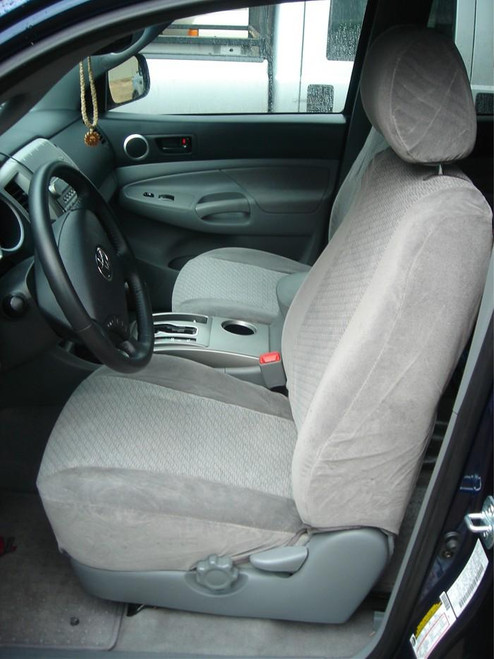 Toyota Tacoma Pair of waterproof exact fit seat covers gray