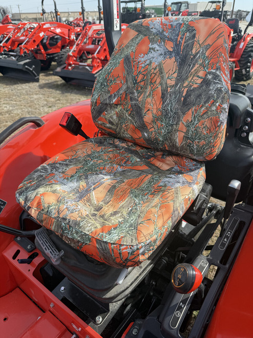 KT07 2022 and Newer KIOTI CK,DK and NS Series Open Station Tractor, Grammar Suspension seat. Two Piece Vinyl seat, NO ARMREST