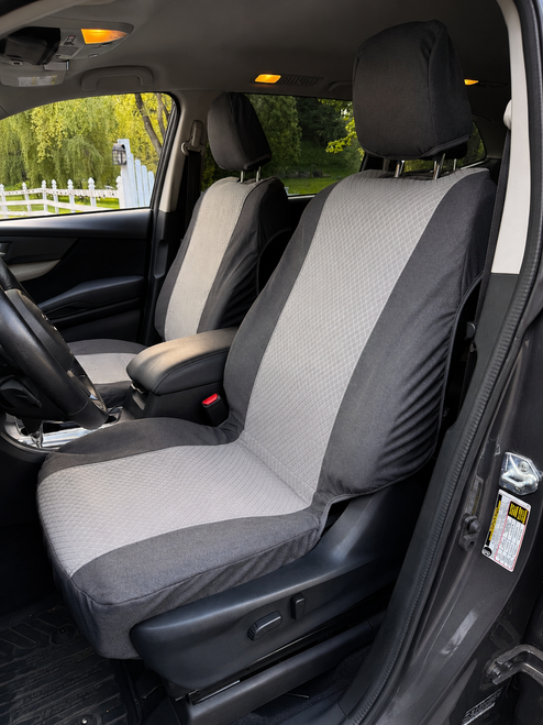 TWO TONE DESIGN ON A SINGLE ROW OF SEAT COVERS, not returnable.