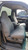 F266  2001-2003 Ford F150 Super Cab High Back 40/60 Split Bench w/ Molded Headrests and Opening Console. Pull Tab on Back of Pass Headrest