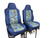 Durafit Seat Covers for 2002-2010 F250-F550 XLT Heavy-Duty Waterproof Custom-Fit Seat Covers 40/20/40 Bench with Molded Headrests for Double cab only. Blue Delight Endura.