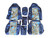 Durafit Seat Covers for 2002-2010 F250-F550 XLT Heavy-Duty Waterproof Custom-Fit Seat Covers 40/20/40 Bench with Molded Headrests for Double cab only. Blue Delight Endura.