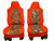 Durafit Seat Covers for 2002-2010 F250-F550 XLT Heavy-Duty Waterproof Custom-Fit Seat Covers 40/20/40 Bench with Molded Headrests for Double cab only. Orange  Endura.