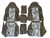 Durafit Seat Covers for 2002-2010 F250-F550 XLT Heavy-Duty Waterproof Custom-Fit Seat Covers 40/20/40 Bench with Molded Headrests for Double cab only. Midnight Endura.