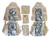 Durafit Seat Covers for 2002-2010 F250-F550 XLT Heavy-Duty Waterproof Custom-Fit Seat Covers 40/20/40 Bench with Molded Headrests for Double cab only. Tan Forest  Endura.