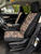 Durafit Seat Covers Pickup/SUV High Back Buckets seat Covers, Suitable for Seats with Side airbags, Inside armrests and Twin headrest shafts. Black Endura with Leopard inserts.