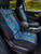 Durafit Seat Covers Pickup/SUV High Back Buckets seat Covers, Suitable for Seats with Side airbags, Inside armrests and Twin headrest shafts. Black Endura with blue camo.  Sold in pairs with 2 size of enclosed headrest covers.