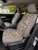 Durafit Seat Covers Pickup/SUV High Back Buckets seat Covers, Suitable for Seats with Side airbags, Inside armrests and Twin headrest shafts. Gray Endura with Tiger inserts.  Sold in pairs with 2 size of enclosed headrest covers.
