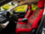 Durafit Seat Covers Pickup/SUV High Back Buckets seat Covers, Suitable for Seats with Side airbags, Inside armrests and Twin headrest shafts. Red Endura with Red Camo  inserts.  Sold in pairs with 2 size of enclosed headrest covers.