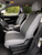 Durafit Seat Covers Pickup/SUV High Back Buckets seat Covers, Suitable for Seats with Side airbags, Inside armrests and Twin headrest shafts. Gray Twill with Dark Gray  inserts.