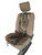 Durafit Seat Covers Pickup/SUV High Back Buckets seat Covers, Suitable for Seats with Side airbags, Inside armrests and Twin headrest shafts. Tan Endura with DRTc  inserts. Sold in pairs with 2 size of enclosed headrest covers.
