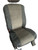 Durafit Seat Covers Pickup/SUV High Back Buckets seat Covers, Suitable for Seats with Side airbags, Inside armrests and Twin headrest shafts. Dark Gray leatherette with Velour quilted inserts.