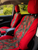 TWO TONE DESIGN ON A SINGLE ROW OF SEAT COVERS, not returnable.