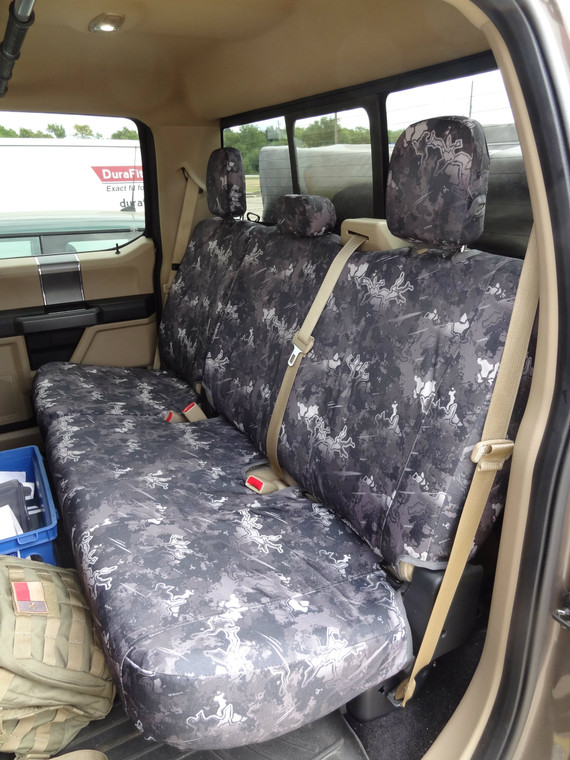F510 2015-2019 Ford F150-F550 XL/XLT/Lariat Rear 60/40 Split Bench  Adjustable HR  No Armrest, Release handle under seat, not for the ones with pull tab on side of seat.  Fits double cab only  Part # F510