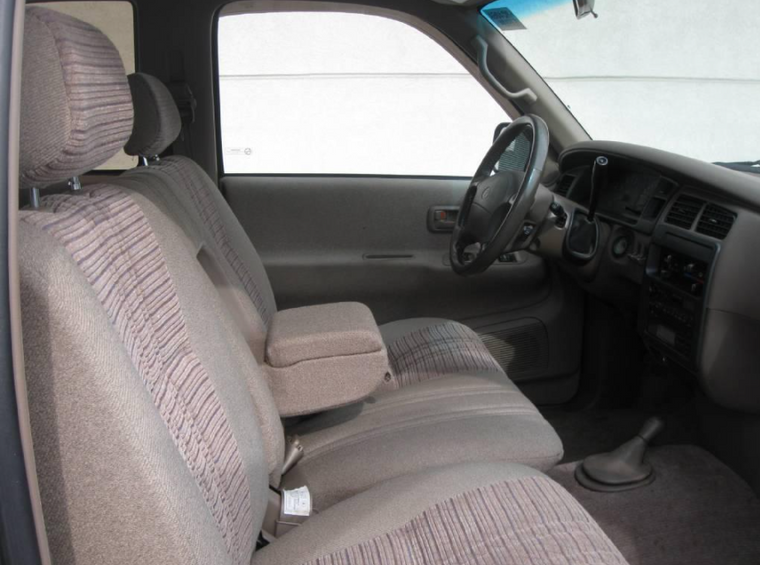 T764 1992-1998 Toyota T100 Regular and XCab Front 60/40 Split Bench with Opening Center Armrest. Adj. Headrest No Shifter Cutout