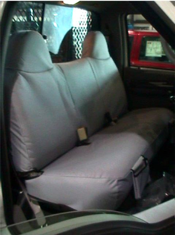 F245  1999-2001 Ford F550 and F650 High Back Solid Bench Seat with Molded Headrests