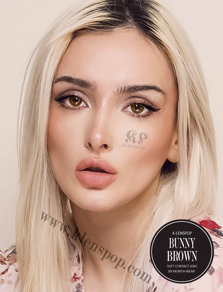 Klenspop Hello Lenspop Bunny Pop Brown Color Contact Lens