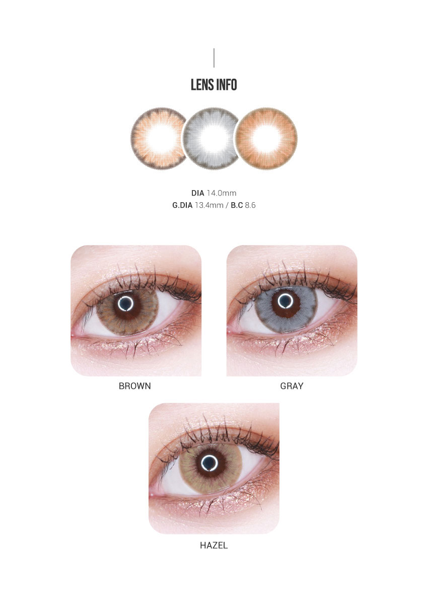 Second description images of Moomin Vello Gray (10pcs) Circle Lenses