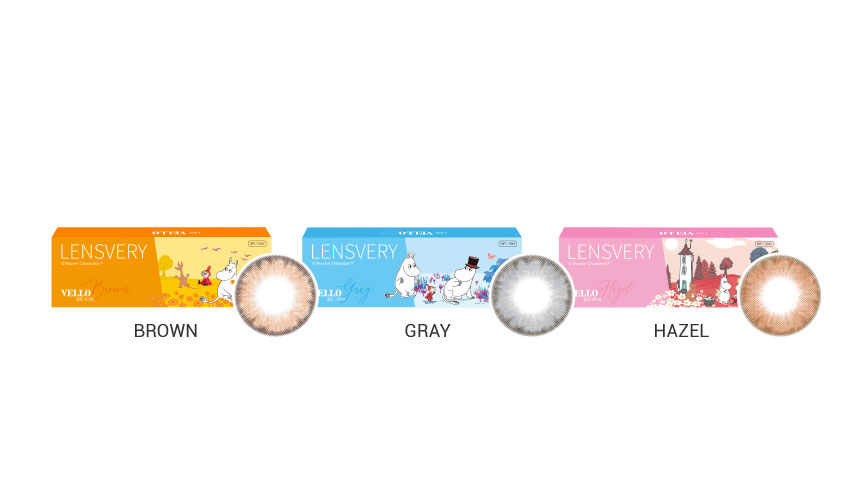 Fourth description images of Moomin Vello Gray (10pcs) Circle Lenses