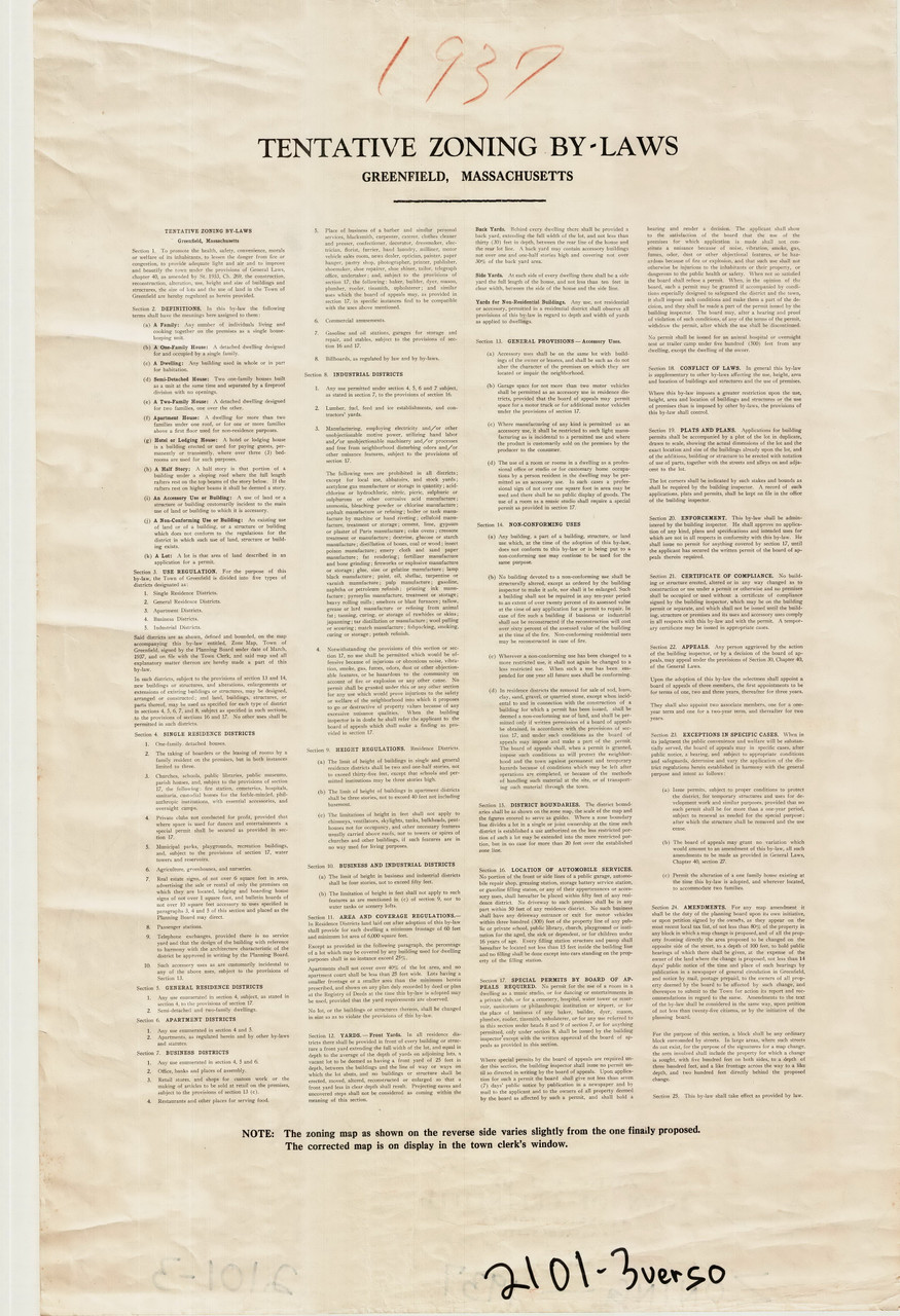 Greenfield Zoning Map Text Greenfield 21013vso Map Reprint Old