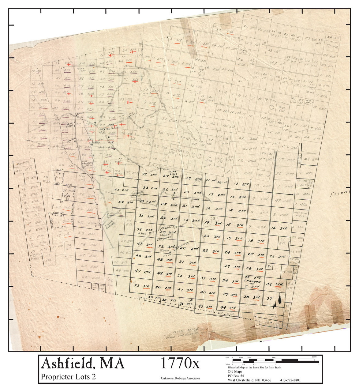 Set of 12 same size Historical Maps Ashfield MA Old Map Old Maps