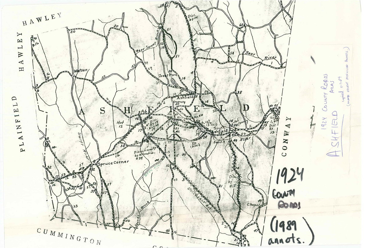 Ashfield 19241989 Old Town Map Old Maps Research Maps