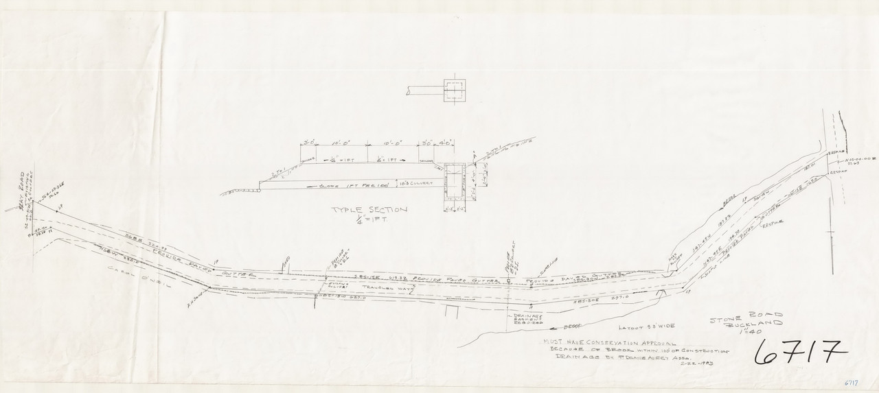 Stone Road Drainage Buckland 6717 Map Reprint Old Maps Research Maps