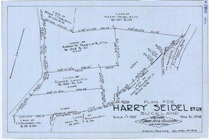 Harry Seidel Conway RD  4 lots Buckland 4263a - Map Reprint