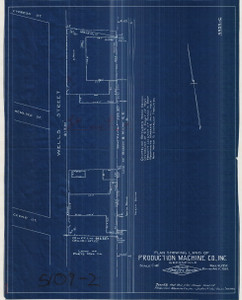 Production Machine Co. Property and location of buildings Greenfield 5109-2 - Map Reprint Production Machine Co. Property and location of buildings Greenfield 5109-2 - Map Reprint