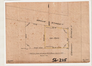 Geo. Moore - Cor. Of Grove + Conway St. Greenfield 56-225 - Map Reprint