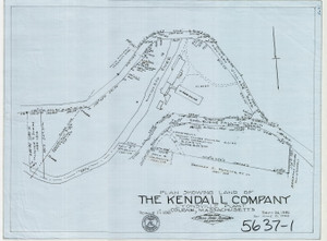 The Kendall Co - Lyonsville Plant PL Colrain 5637-1 - Map Reprint The Kendall Co - Lyonsville Plant PL Colrain 5637-1 - Map Reprint