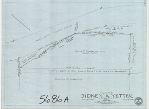 Sidney A. Yetter    Meadow - Wood Drive    Fence Greenfield 5686-A - Map Reprint