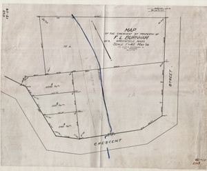 F.L. Burnham Lots - Crescent St. Greenfield 60-020 - Map Reprint F.L. Burnham Lots - Crescent St. Greenfield 60-020 - Map Reprint