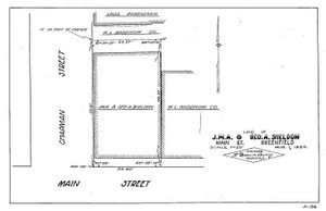J.M.A. & Geo. A. Sheldon Cor. Chapman & Main Sts. Greenfield A-136 - Map Reprint J.M.A. & Geo. A. Sheldon Cor. Chapman & Main Sts. Greenfield A-136 - Map Reprint