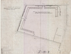 W.A. Davenport Service Station Heating Layout Basement and 1st Floor Greenfield I-14-08 - Map Reprint W.A. Davenport Service Station Heating Layout Basement and 1st Floor Greenfield I-14-08 - Map Reprint