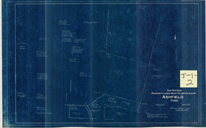 Geo Schaffer Property Lines near Plainfield Line Deed Study Ashfield J-01-02 - Map Reprint Geo Schaffer Property Lines near Plainfield Line Deed Study Ashfield J-01-02 - Map Reprint